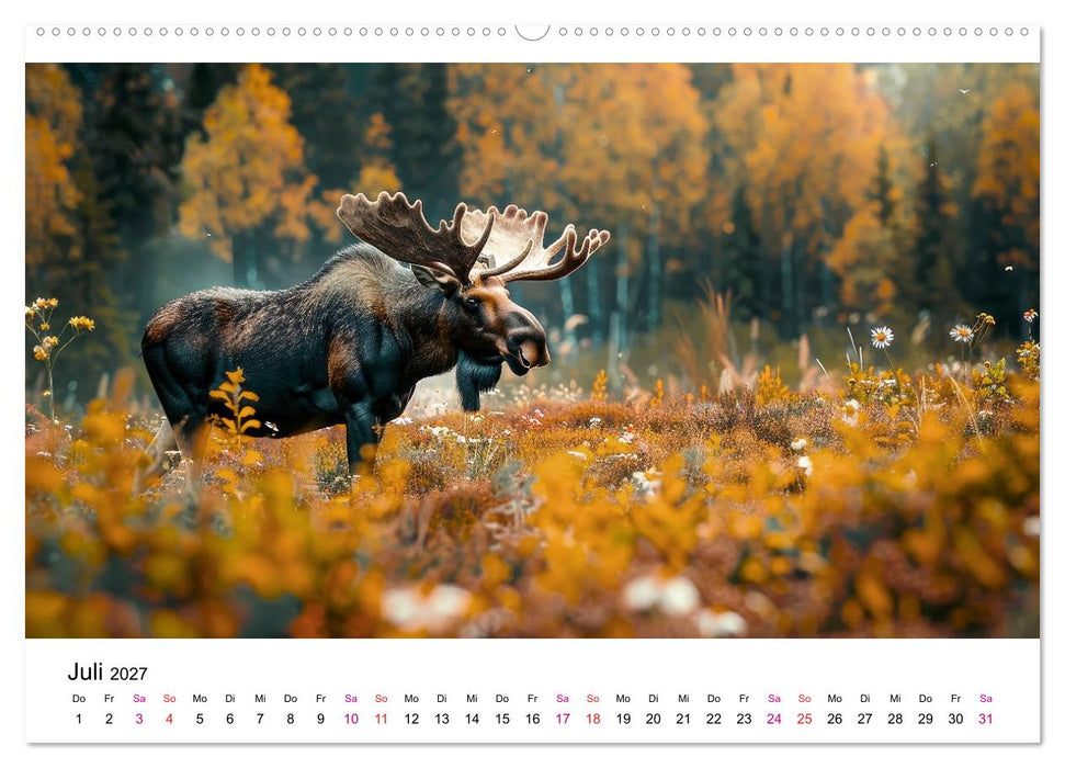 Elche - schöne Momente (CALVENDO Premium Wandkalender 2027)