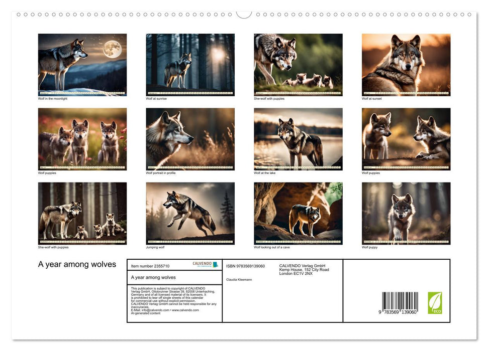 A year among wolves (CALVENDO Premium-Calendar 2027)