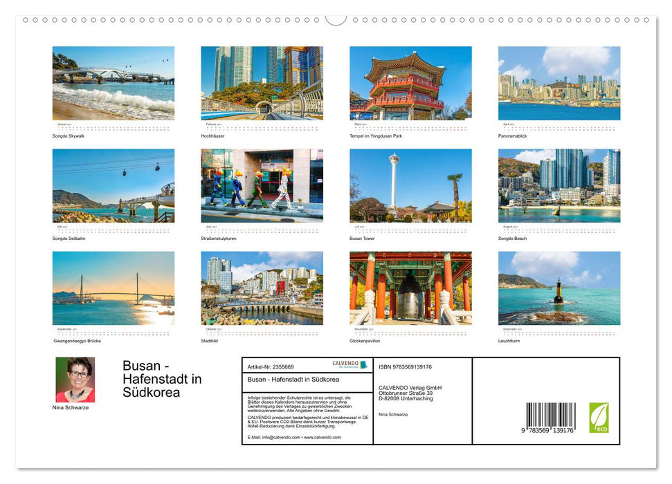 Busan - Hafenstadt in Südkorea (CALVENDO Premium Wandkalender 2027)