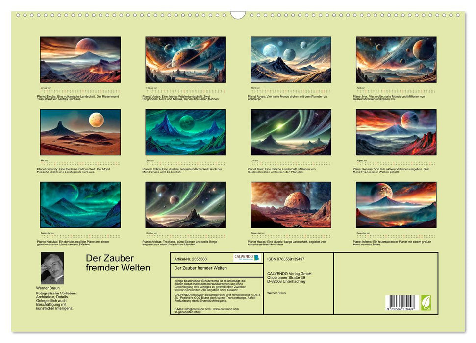 Der Zauber fremder Welten (CALVENDO Wandkalender 2027)