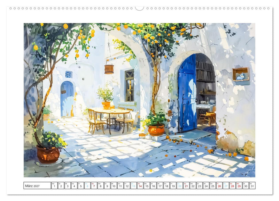 Mediterrane Landschaften (CALVENDO Wandkalender 2027)