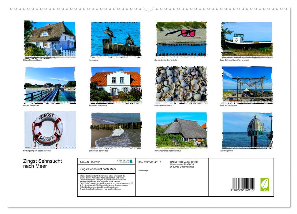 Zingst Sehnsucht nach Meer (CALVENDO Premium Wandkalender 2027)
