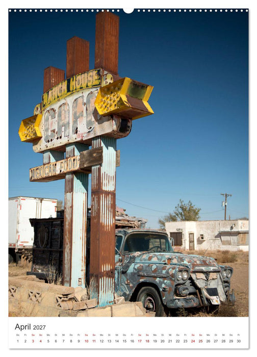 Alte Schilder an der „Mother Road“ (CALVENDO Wandkalender 2027)