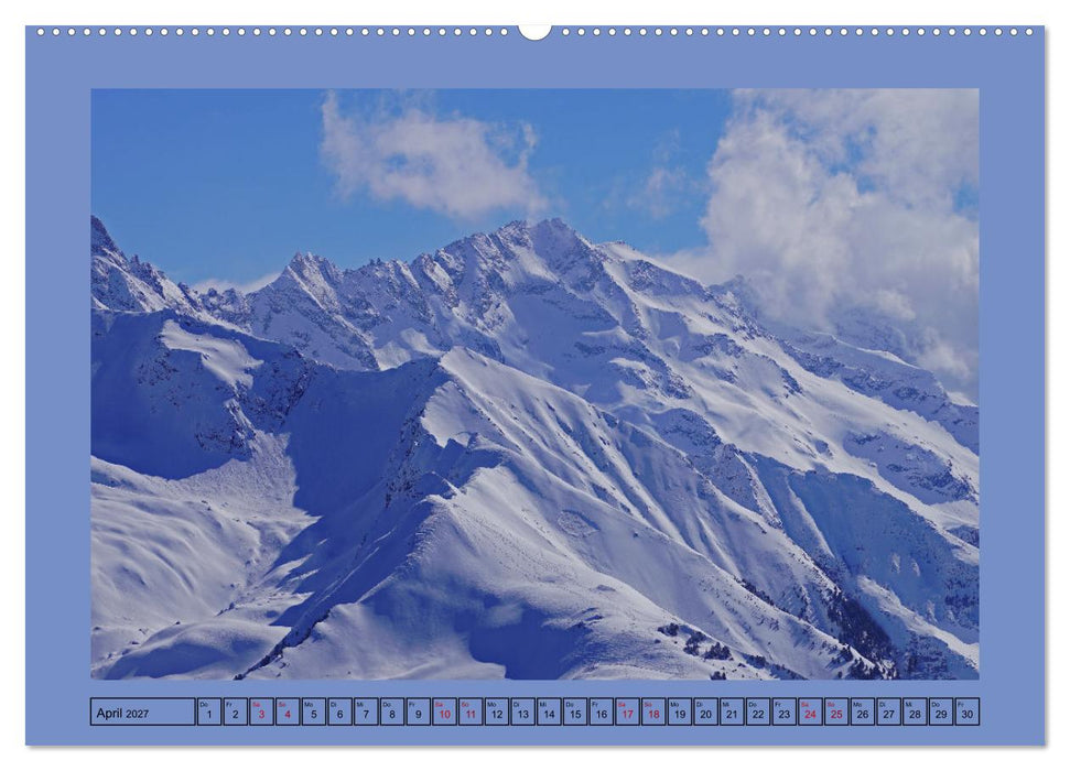 Winterwanderung in den Tuxer Alpen (CALVENDO Premium Wandkalender 2027)