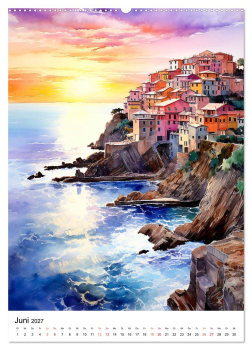 Italienische Riviera - wunderschöne Küste (CALVENDO Premium Wandkalender 2027)
