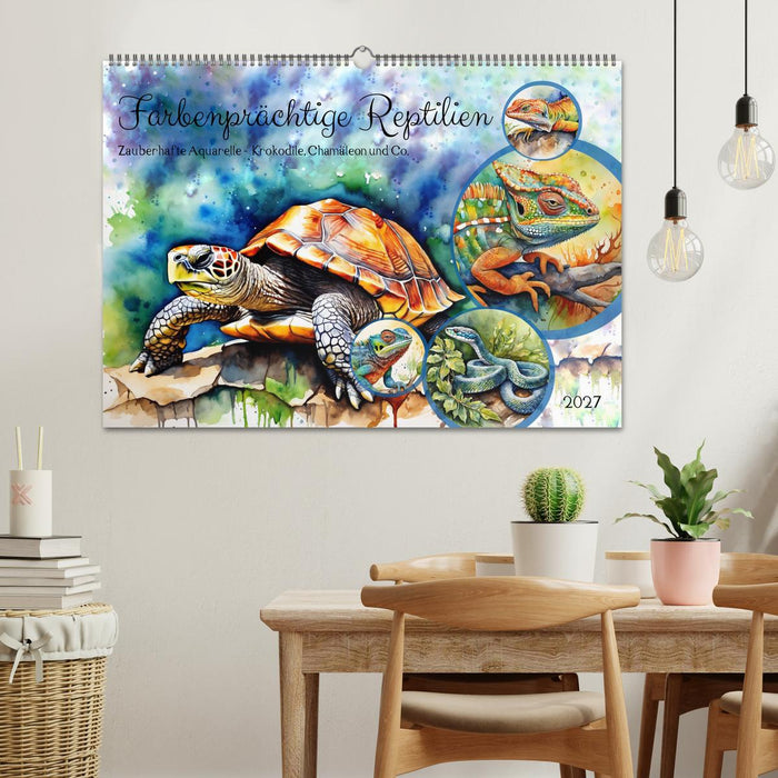 Farbenprächtige Reptilien (CALVENDO Wandkalender 2027)