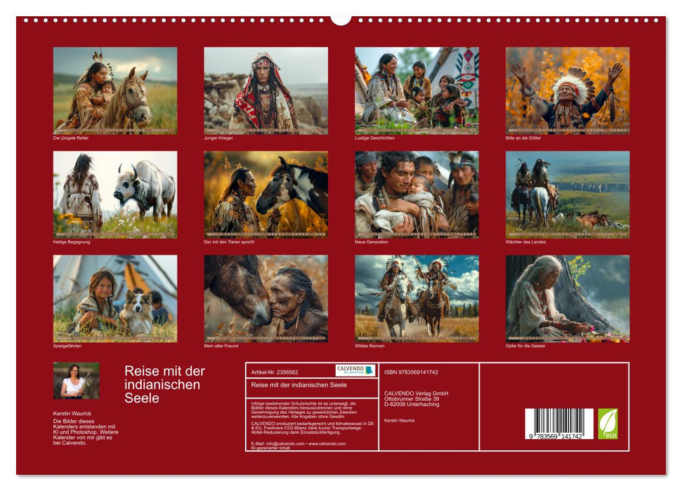 Reise mit der indianischen Seele (CALVENDO Premium Wandkalender 2027)