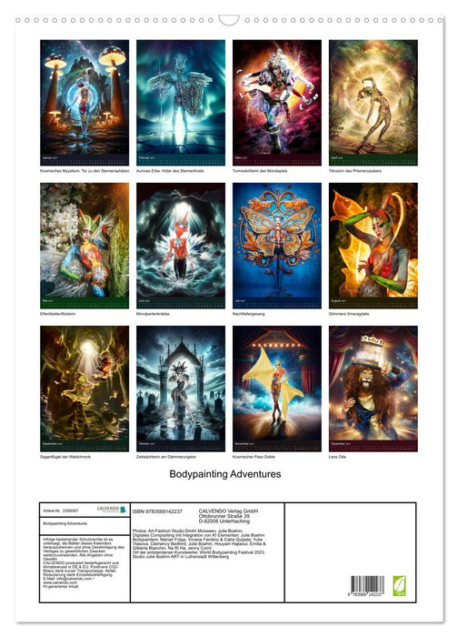 Bodypainting Adventures (CALVENDO Wandkalender 2027)