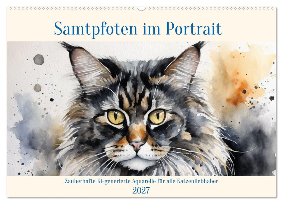 Samtpfoten im Portrait (CALVENDO Wandkalender 2027)