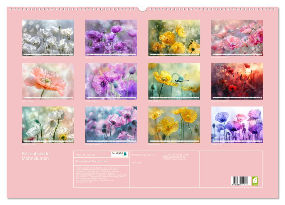 Bezaubernde Mohnblumen (CALVENDO Wandkalender 2027)