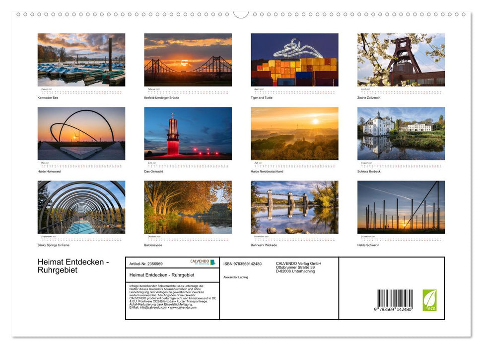 Heimat Entdecken - Ruhrgebiet (CALVENDO Premium Wandkalender 2027)