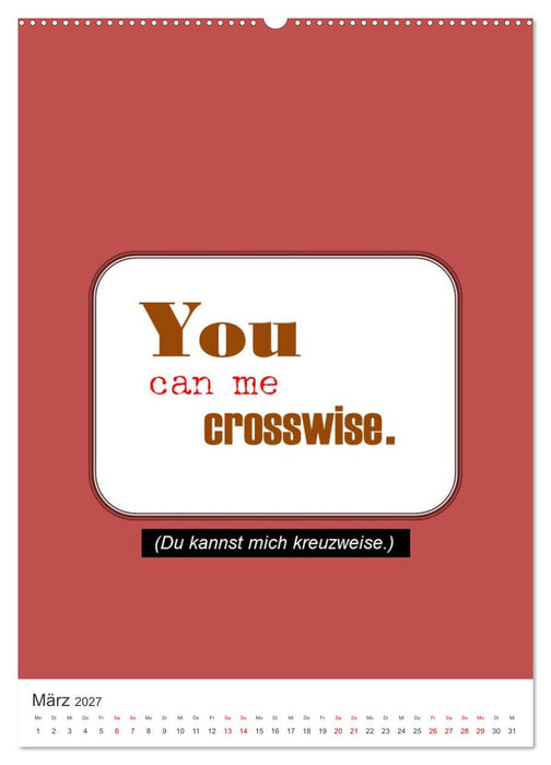 Noch mehr DENGLISCH (CALVENDO Wandkalender 2027)