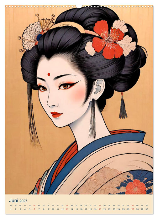 Japanische Geishas (CALVENDO Wandkalender 2027)