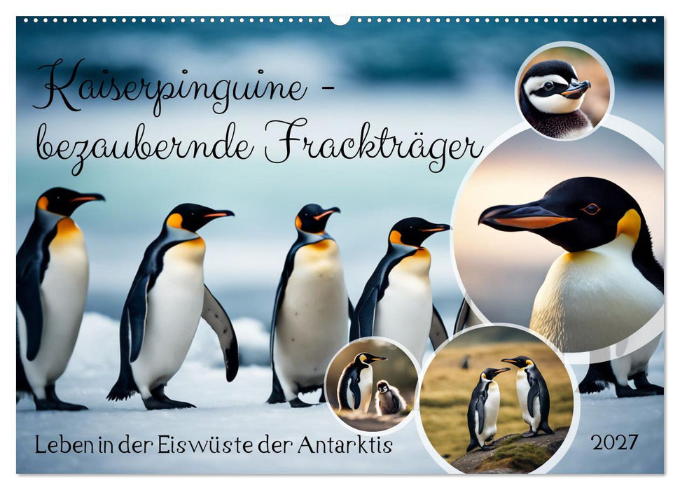 Kaiserpinguine - bezaubernde Frackträger (CALVENDO Wandkalender 2027)