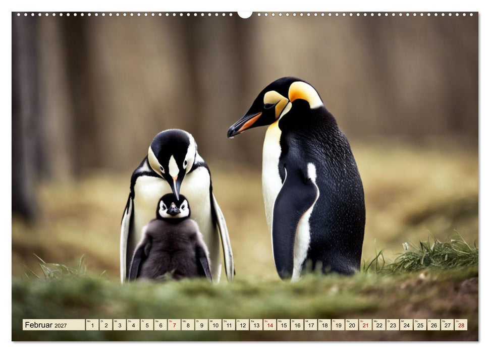 Kaiserpinguine - bezaubernde Frackträger (CALVENDO Wandkalender 2027)