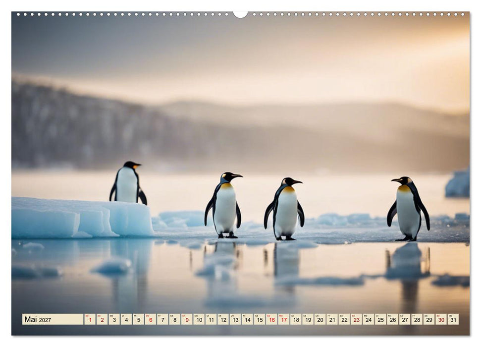 Kaiserpinguine - bezaubernde Frackträger (CALVENDO Wandkalender 2027)
