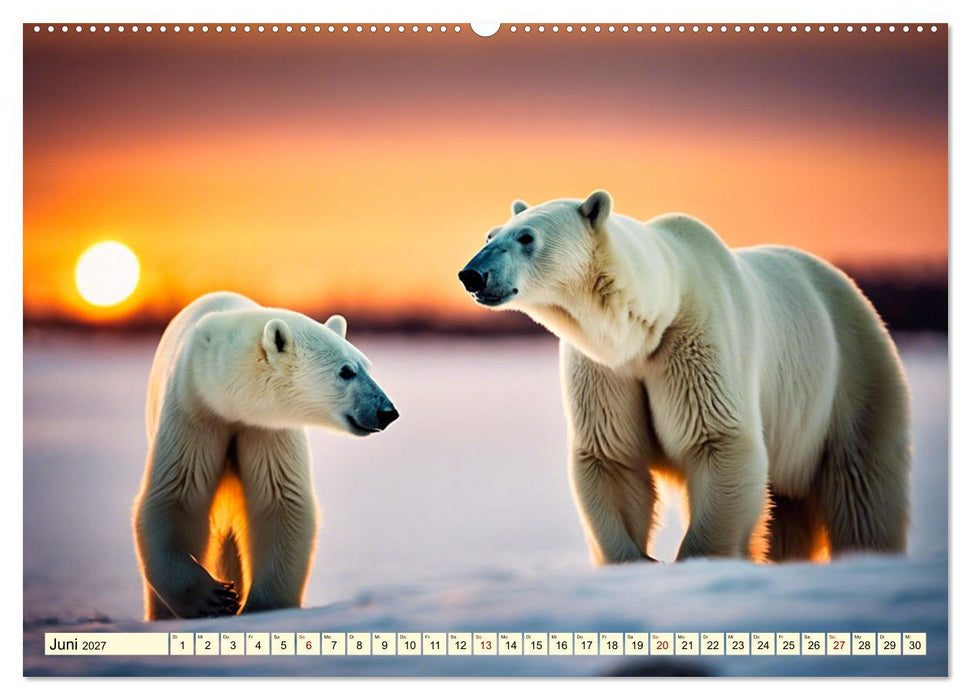 Eisbären im Fokus (CALVENDO Premium Wandkalender 2027)