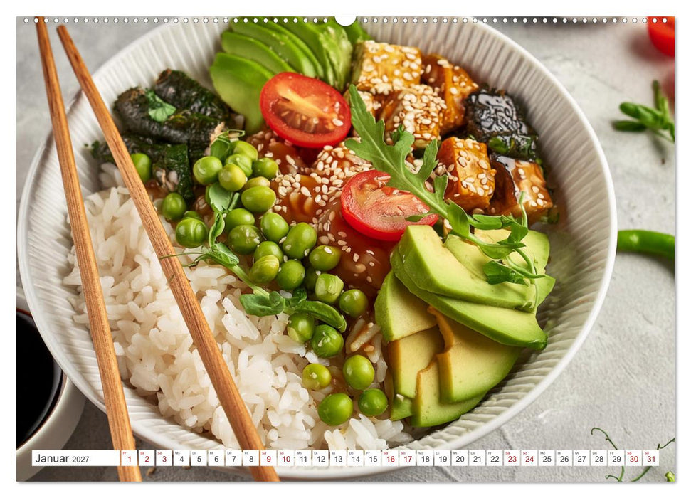 Vegane Bowls - Eine Schüssel voller Geschmack (CALVENDO Wandkalender 2027)