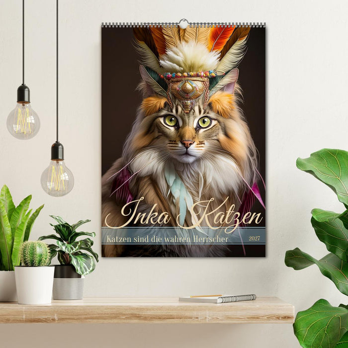 Inka Katzen - Katzen sind die wahren Herrscher (CALVENDO Wandkalender 2027)