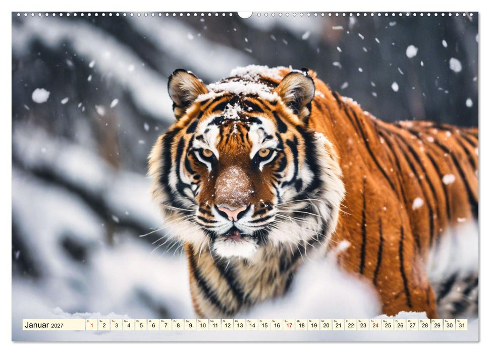 Tiger ganz nah (CALVENDO Wandkalender 2027)