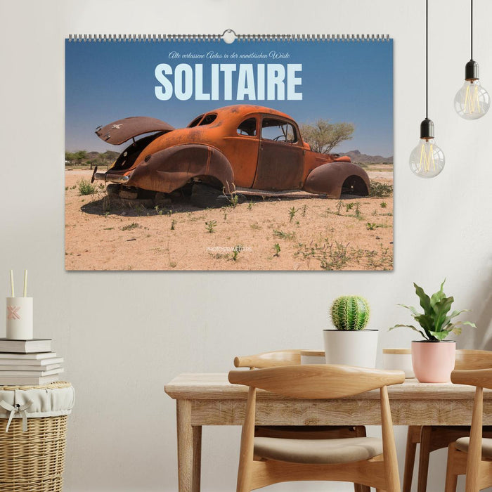 Solitaire Alte verlassene Autos in der namibischen Wüste (CALVENDO Wandkalender 2027)