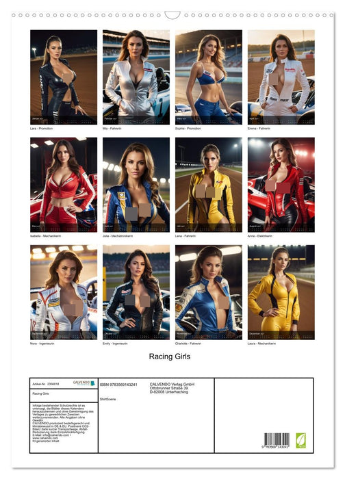 Racing Girls (CALVENDO Wandkalender 2027)