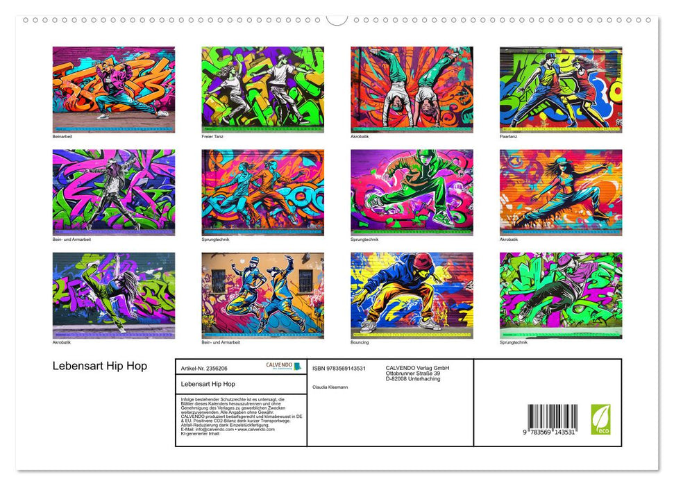 Lebensart Hip Hop (CALVENDO Premium Wandkalender 2027)