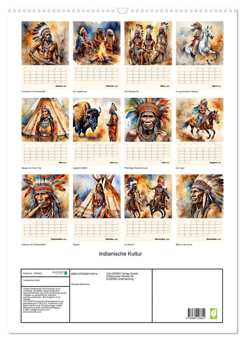 Indianische Kultur (CALVENDO Wandkalender 2027)