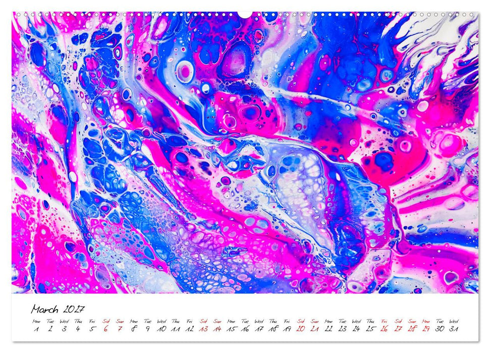 Your abstract colourful year (CALVENDO Monthly Calendar 2027)