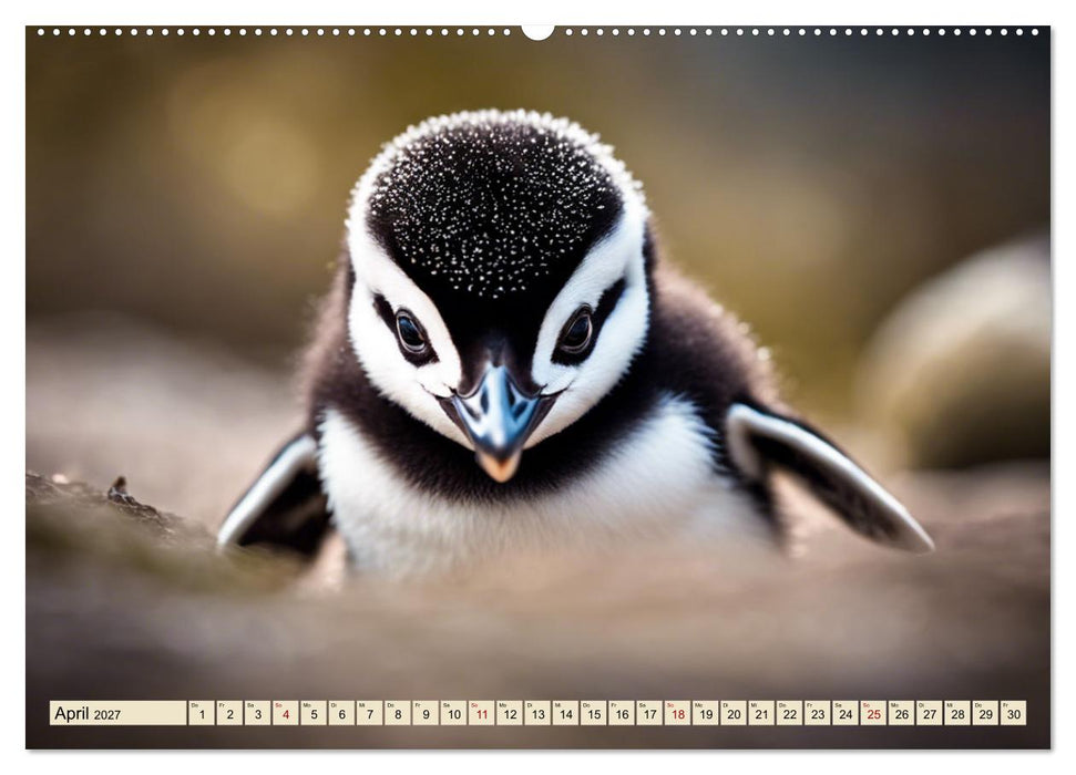 Kaiserpinguine - bezaubernde Frackträger (CALVENDO Premium Wandkalender 2027)