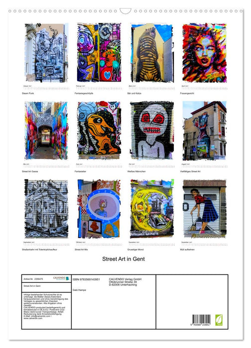 Street Art in Gent (CALVENDO Wandkalender 2027)