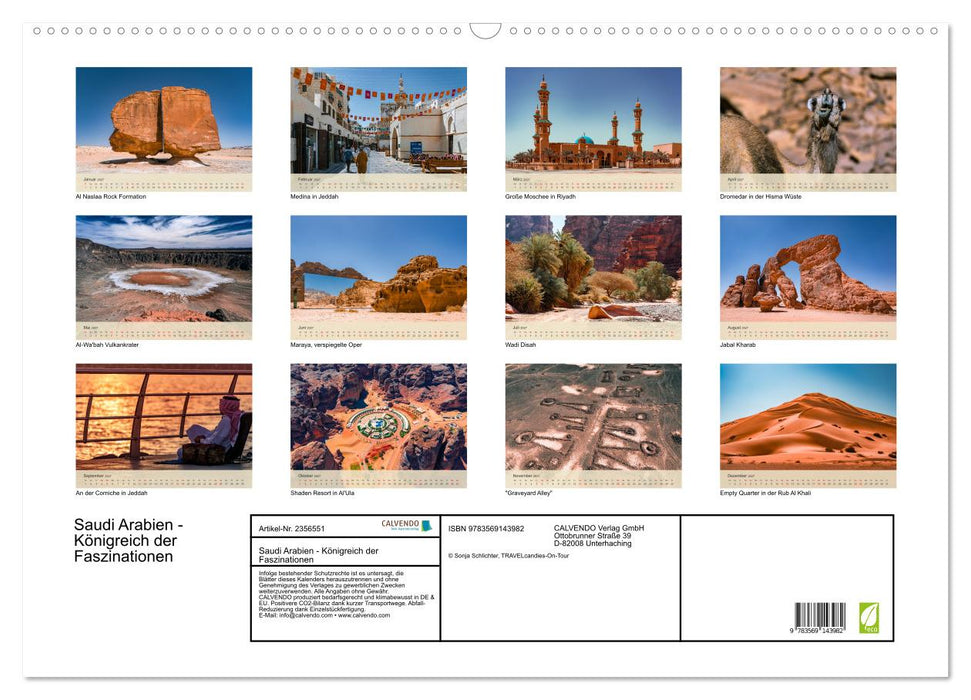 Saudi Arabien - Königreich der Faszinationen (CALVENDO Wandkalender 2027)