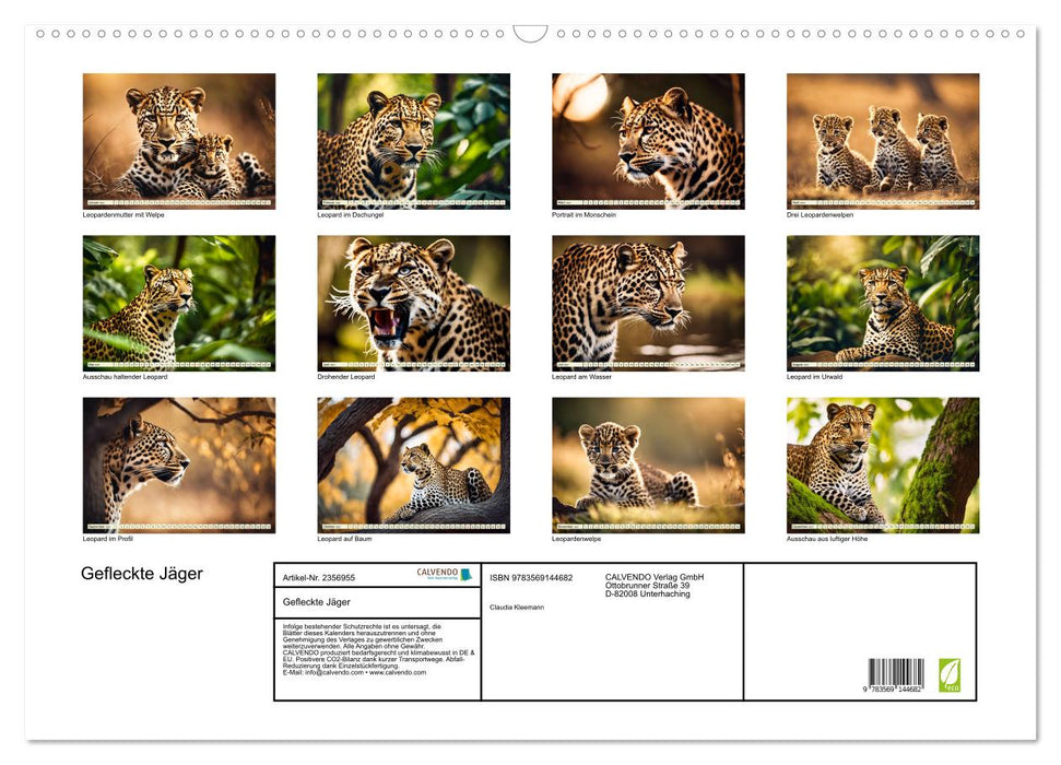 Gefleckte Jäger (CALVENDO Wandkalender 2027)