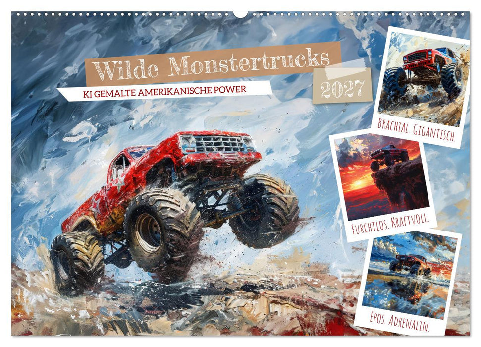 Wilde Monstertrucks (CALVENDO Wandkalender 2027)