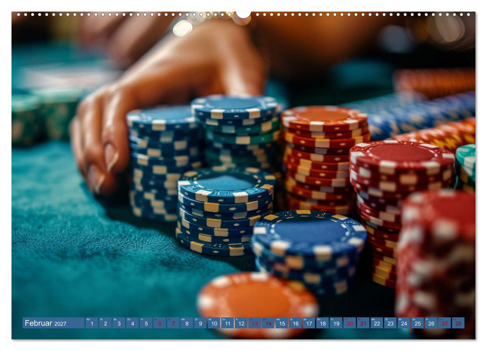 Poker Masters Texas Hold'em (CALVENDO Wandkalender 2027)