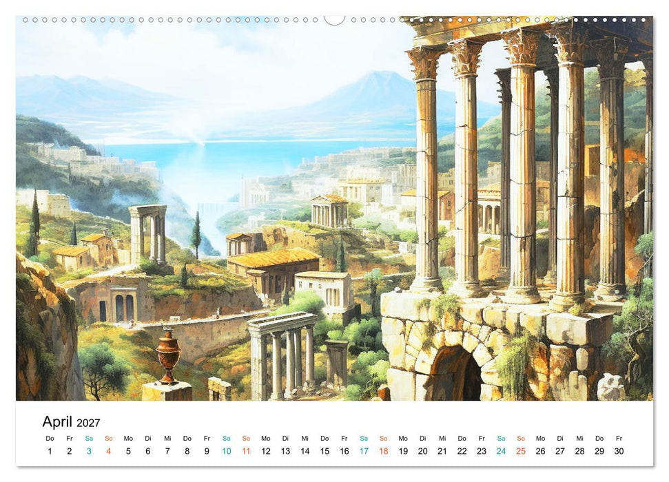 Szenen aus dem Antiken Griechenland (CALVENDO Wandkalender 2027)