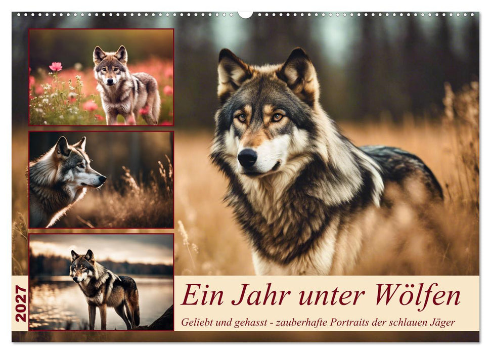 Ein Jahr unter Wölfen (CALVENDO Wandkalender 2027)