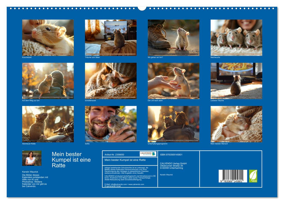 Mein bester Kumpel ist eine Ratte (CALVENDO Premium Wandkalender 2027)