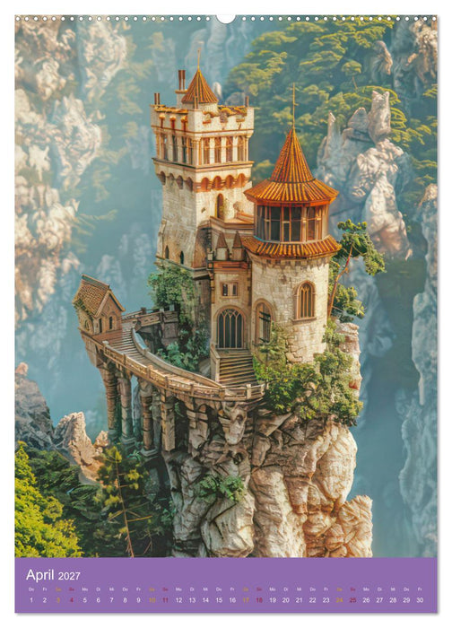 Märchenschlösser - Bezaubernde Schlossburgen (CALVENDO Premium Wandkalender 2027)