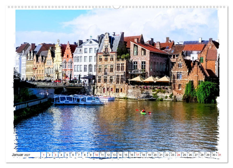 Spaziergang durch Gent (CALVENDO Premium Wandkalender 2027)