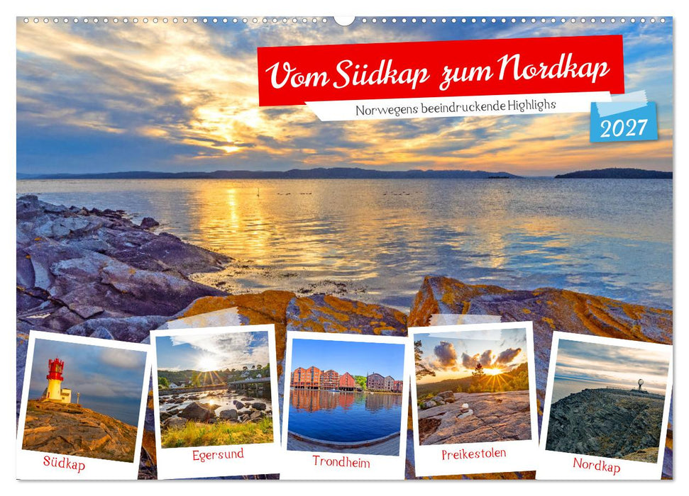 Vom Südkap zum Nordkap (CALVENDO Wandkalender 2027)