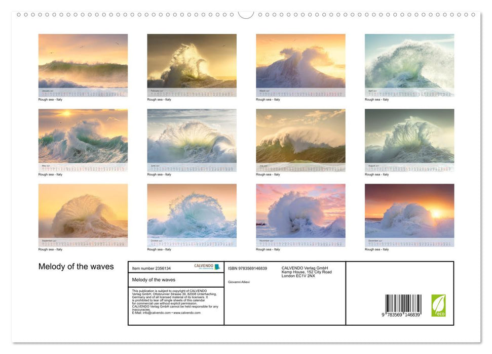 Melody of the waves (CALVENDO Premium-Calendar 2027)