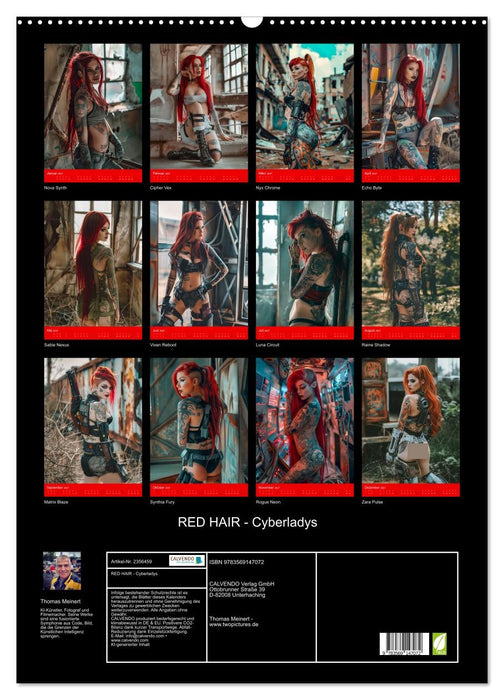 RED HAIR - Cyberladys (CALVENDO Wandkalender 2027)