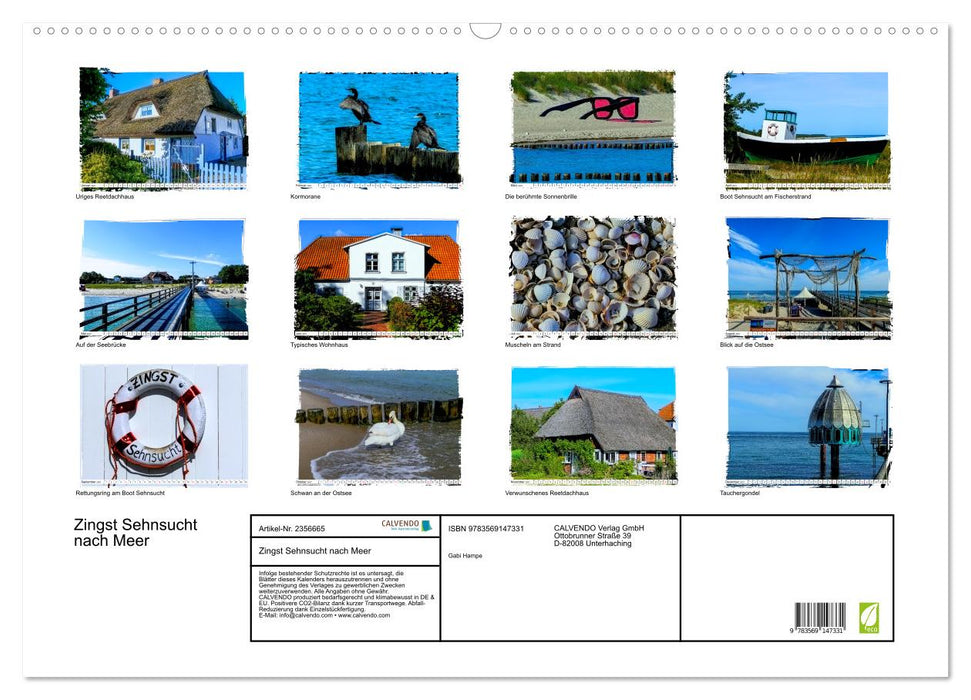 Zingst Sehnsucht nach Meer (CALVENDO Wandkalender 2027)