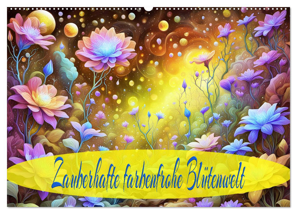 Zauberhafte farbenfrohe Blütenwelt (CALVENDO Wandkalender 2027)