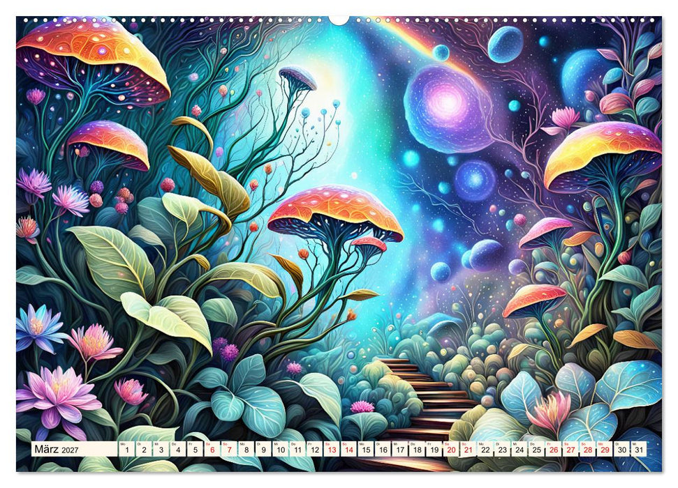 Zauberhafte farbenfrohe Blütenwelt (CALVENDO Wandkalender 2027)