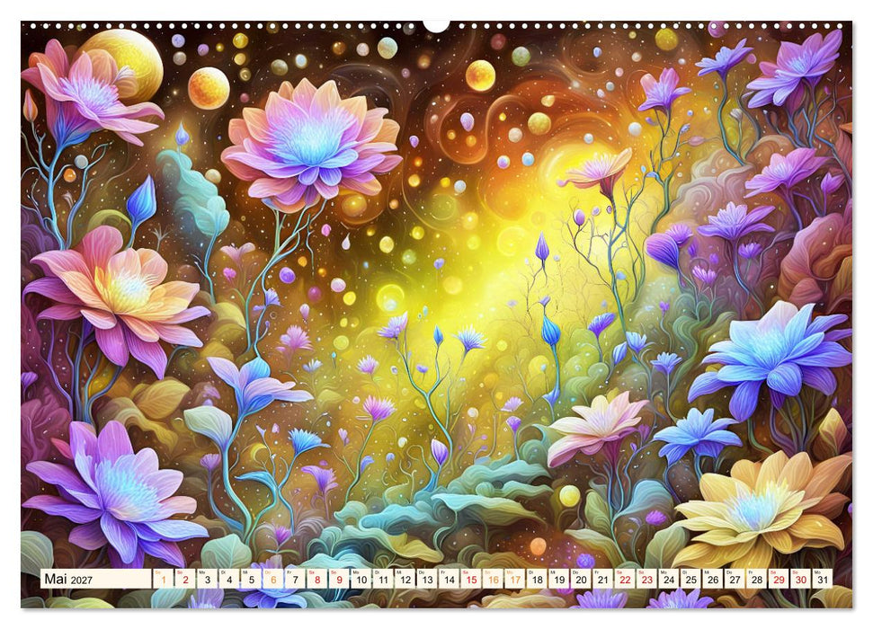 Zauberhafte farbenfrohe Blütenwelt (CALVENDO Wandkalender 2027)