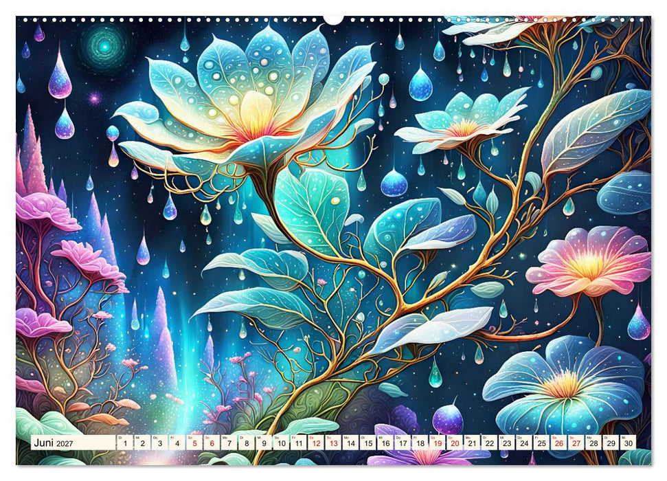 Zauberhafte farbenfrohe Blütenwelt (CALVENDO Wandkalender 2027)
