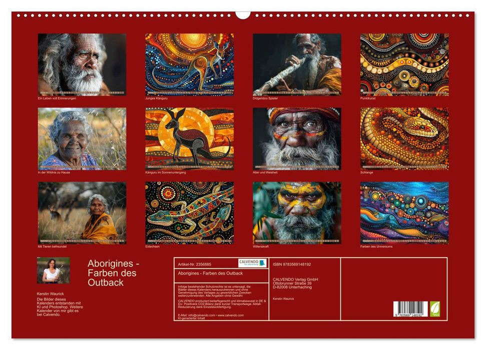Aborigines - Farben des Outback (CALVENDO Wandkalender 2027)