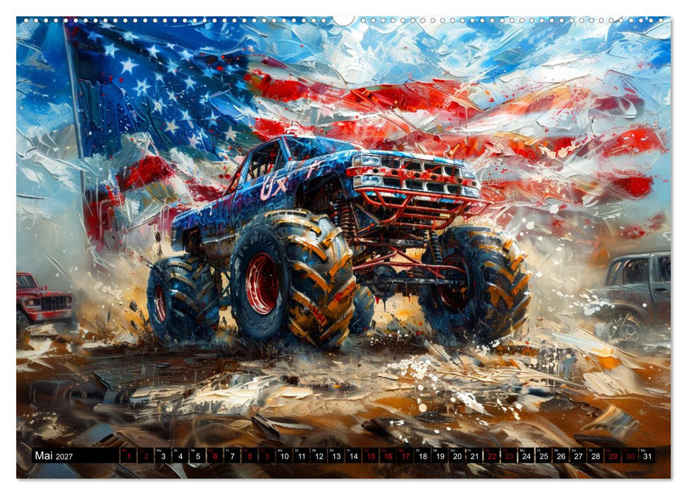 Wilde Monstertrucks (CALVENDO Premium Wandkalender 2027)